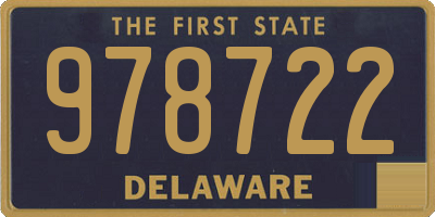 DE license plate 978722