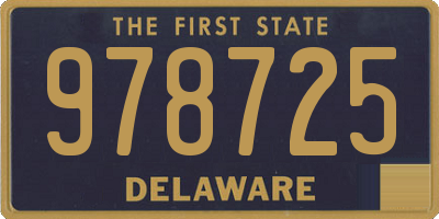 DE license plate 978725