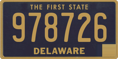 DE license plate 978726