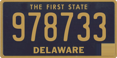 DE license plate 978733