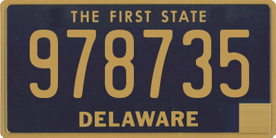 DE license plate 978735