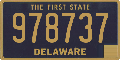 DE license plate 978737