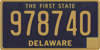 DE license plate 978740