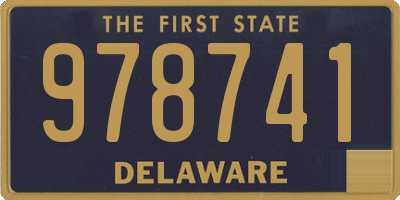 DE license plate 978741