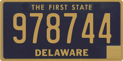 DE license plate 978744