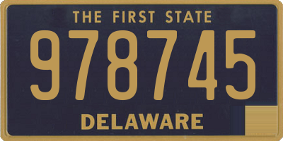 DE license plate 978745