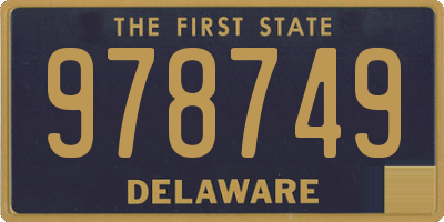 DE license plate 978749