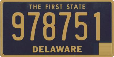 DE license plate 978751