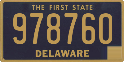 DE license plate 978760