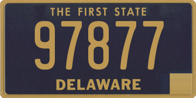 DE license plate 97877