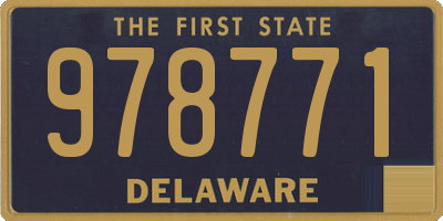 DE license plate 978771