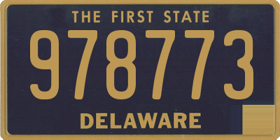 DE license plate 978773