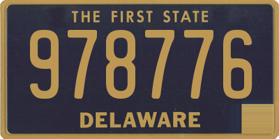 DE license plate 978776