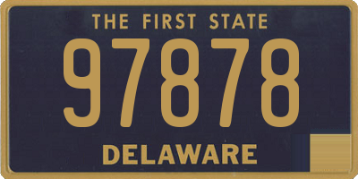 DE license plate 97878