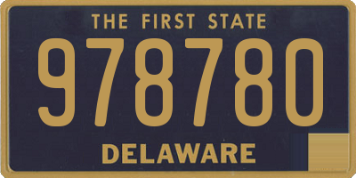 DE license plate 978780