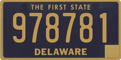 DE license plate 978781