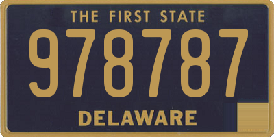 DE license plate 978787