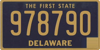 DE license plate 978790