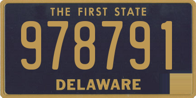 DE license plate 978791