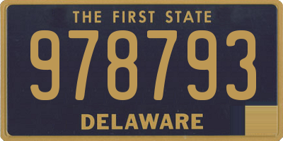 DE license plate 978793