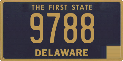 DE license plate 9788