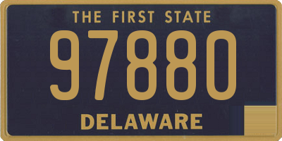 DE license plate 97880