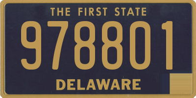 DE license plate 978801