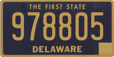 DE license plate 978805