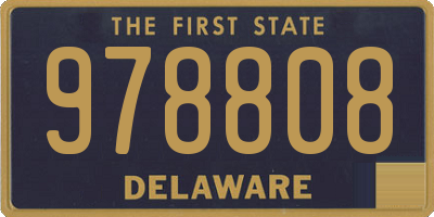 DE license plate 978808