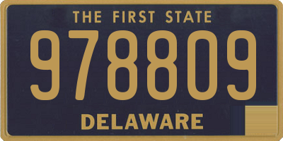 DE license plate 978809