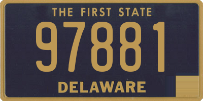 DE license plate 97881
