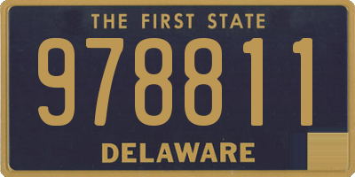 DE license plate 978811