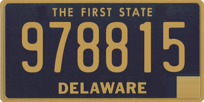 DE license plate 978815