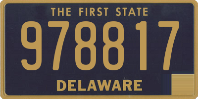 DE license plate 978817