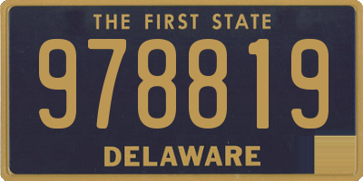 DE license plate 978819