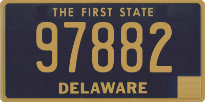 DE license plate 97882