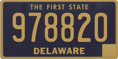 DE license plate 978820