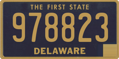 DE license plate 978823