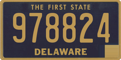 DE license plate 978824