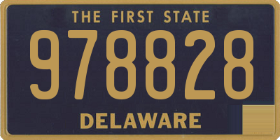 DE license plate 978828