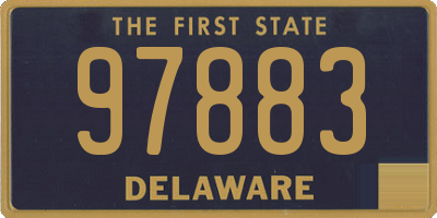 DE license plate 97883