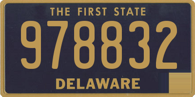 DE license plate 978832