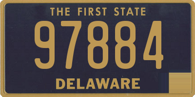 DE license plate 97884