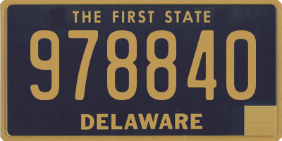 DE license plate 978840