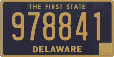 DE license plate 978841