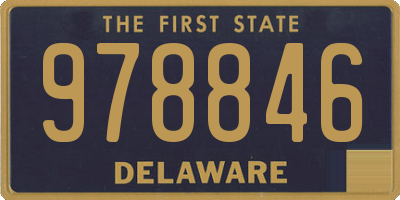 DE license plate 978846