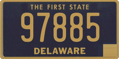 DE license plate 97885