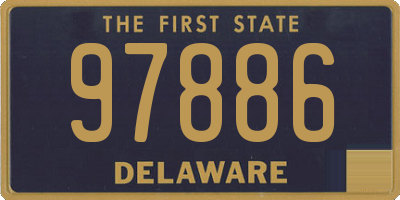 DE license plate 97886