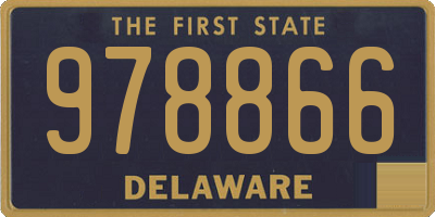 DE license plate 978866