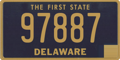 DE license plate 97887